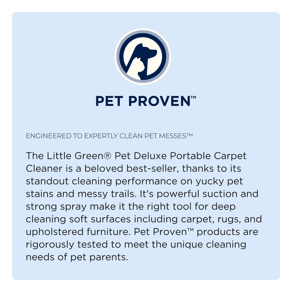 BISSELL Little Green – Nettoyeur Portable pour Tapis, Canapés & Voiture